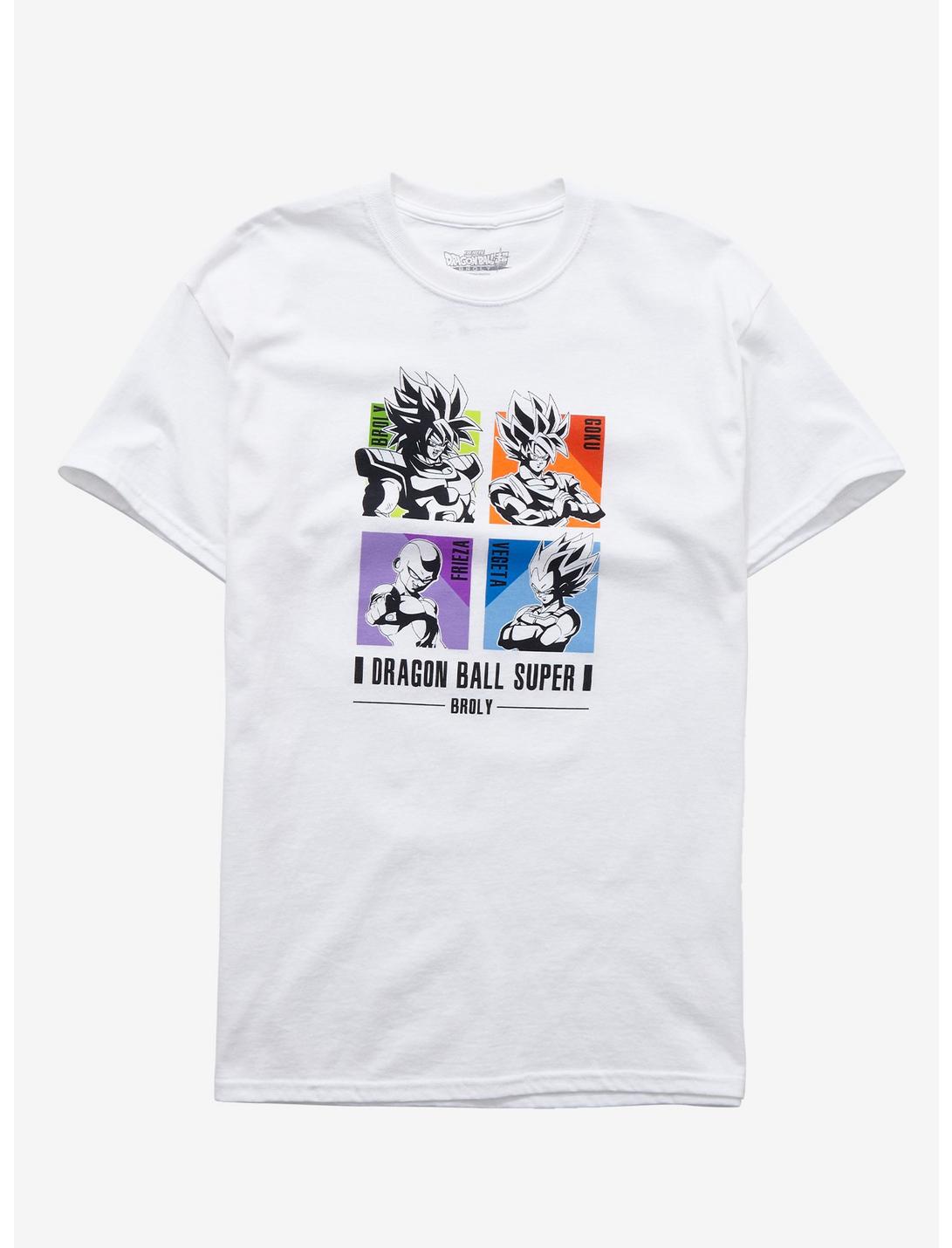 Dragon Ball Super Character Squares T-Shirt, WHITE, hi-res