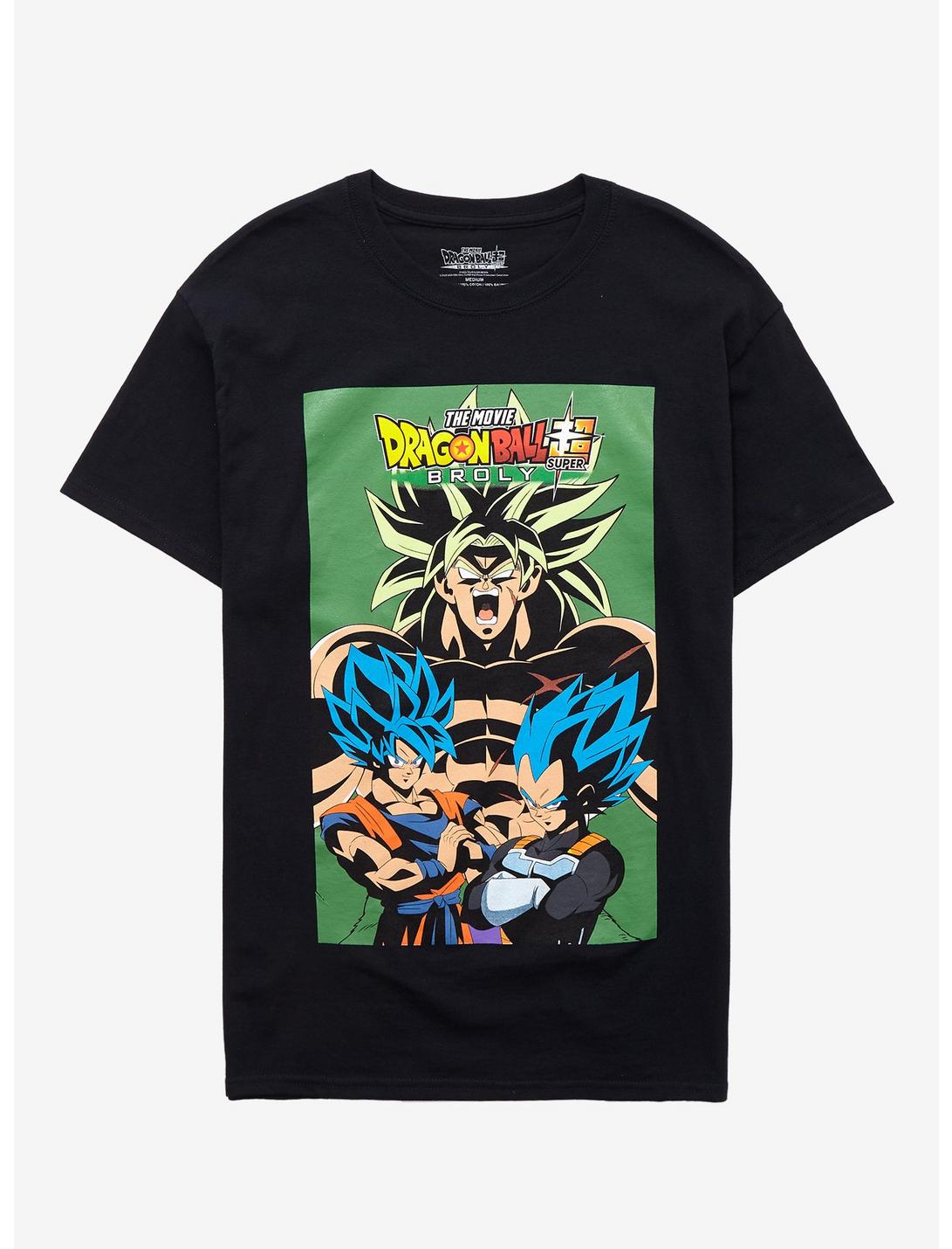 Dragon Ball Super: Broly Trio Poster T-Shirt, BLACK, hi-res