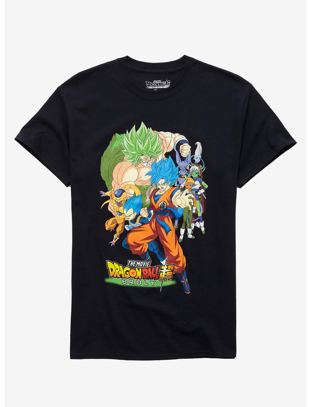 Dragon Ball Super: Broly Group Poster T-Shirt, BLACK, hi-res