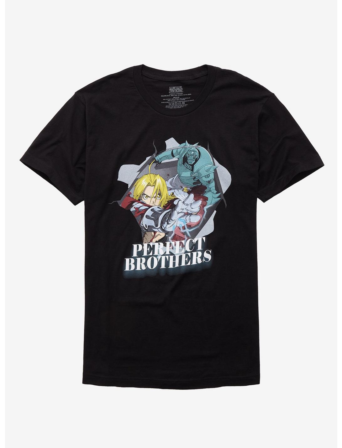 Fullmetal Alchemist Perfect Brothers T-Shirt, BLACK, hi-res