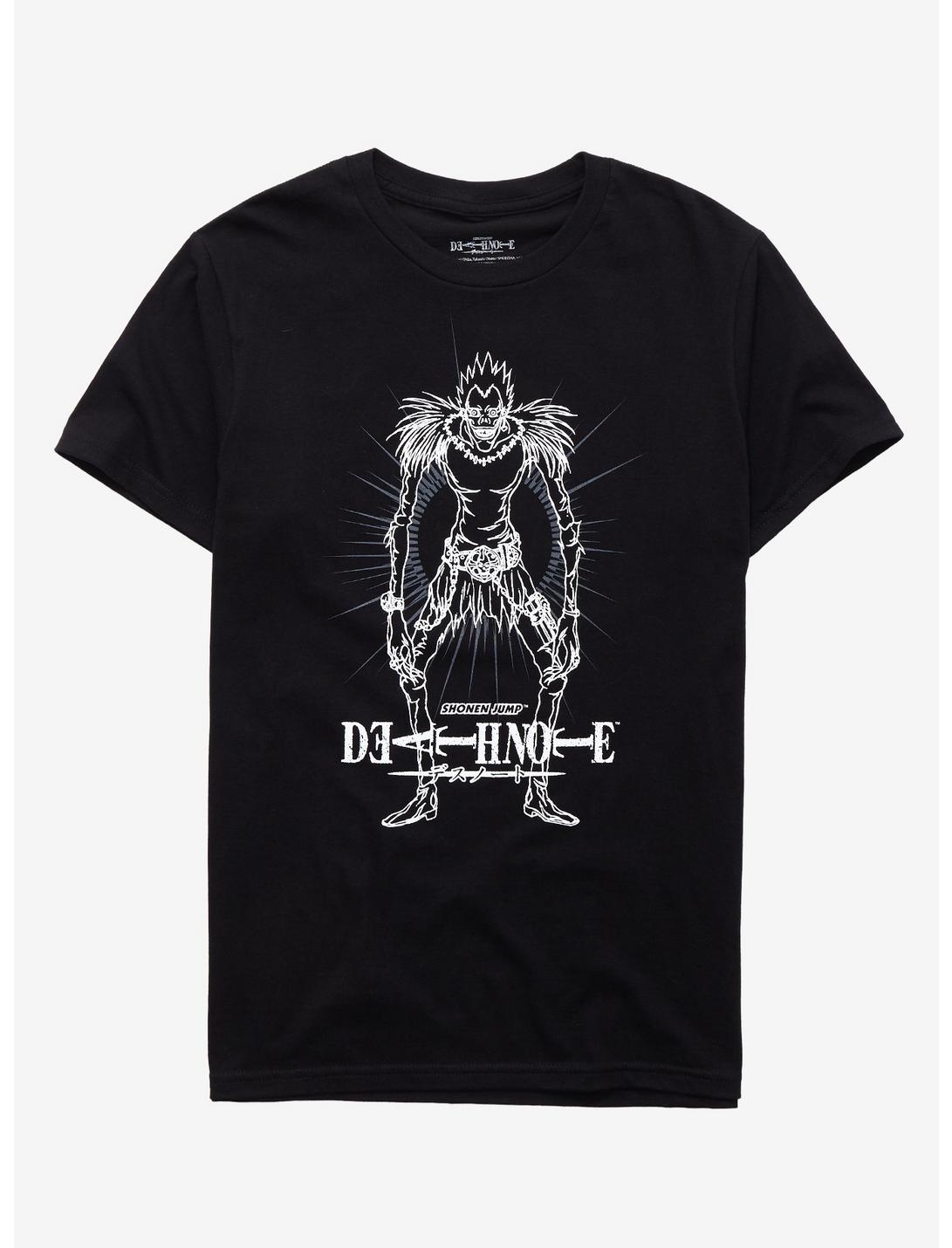 Death Note Ryuk Line Art T-Shirt, BLACK, hi-res