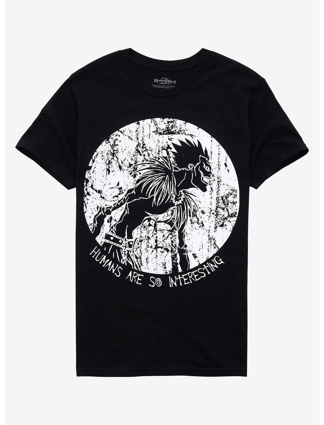 Death Note Ryuk Texture Circle T-Shirt, BLACK, hi-res