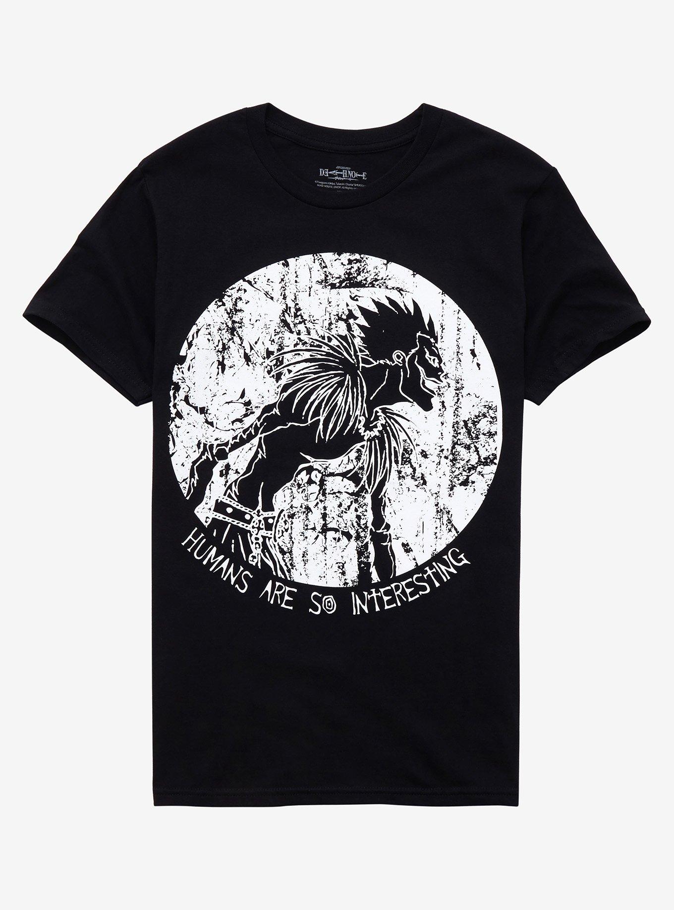 Death Note Ryuk Texture Circle T-Shirt, BLACK, hi-res