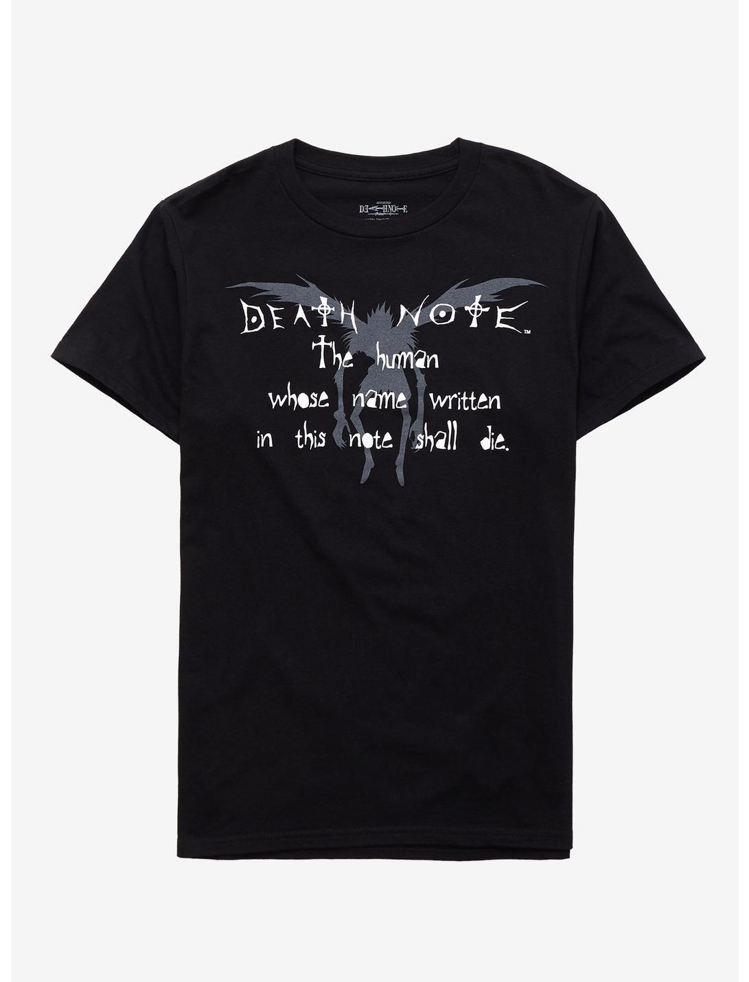 Death Note Spell T-Shirt, BLACK, hi-res