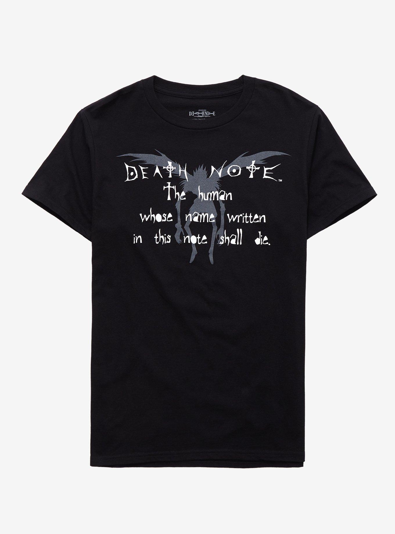 Death Note Spell T-Shirt, BLACK, hi-res