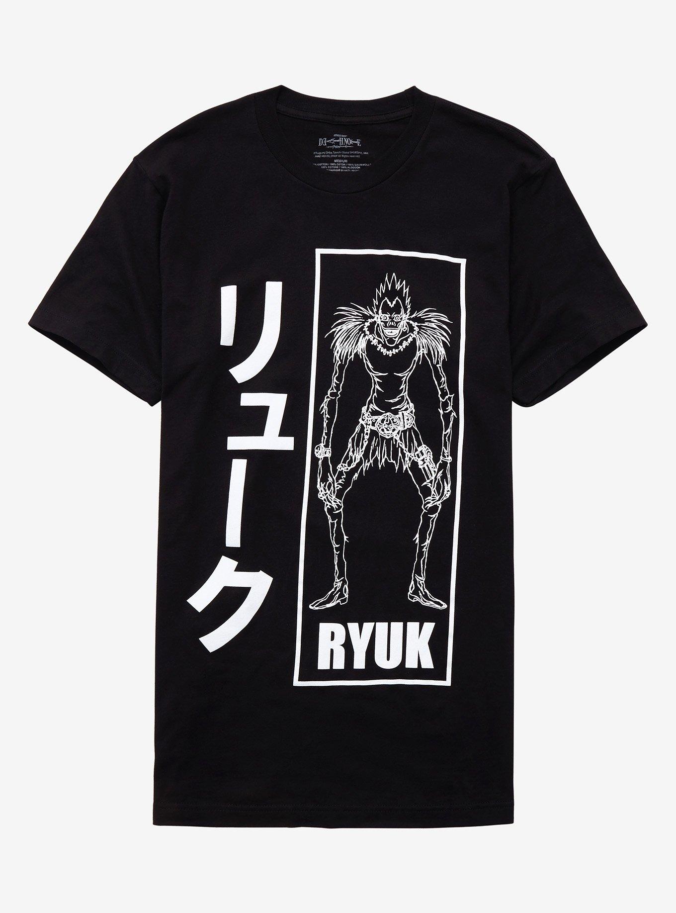 Death Note Ryuk Box T-Shirt, BLACK, hi-res