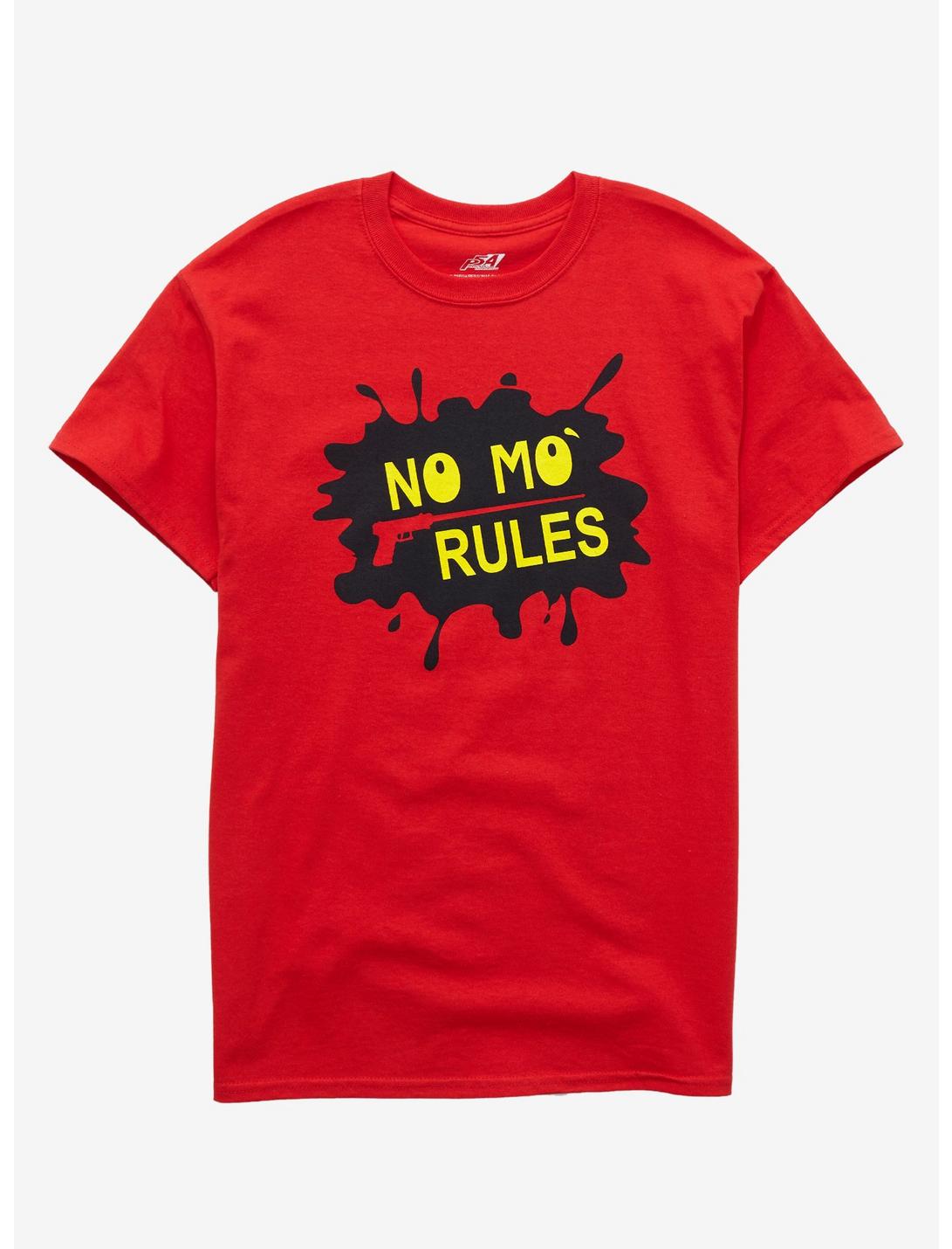 Persona 5 No Mo' Rules T-Shirt, RED, hi-res