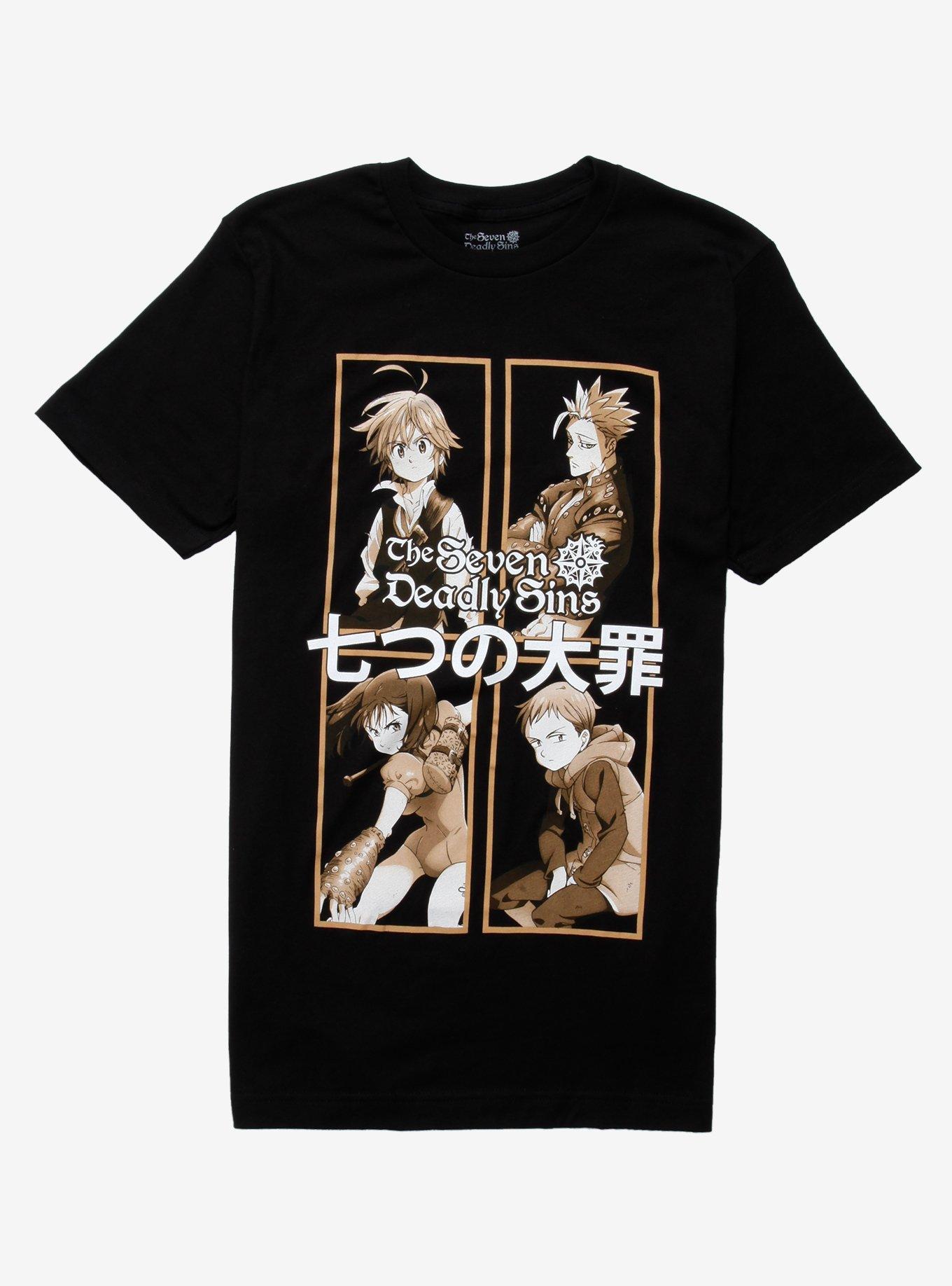 Seven Deadly Sins Mono Box T-Shirt, BLACK, hi-res