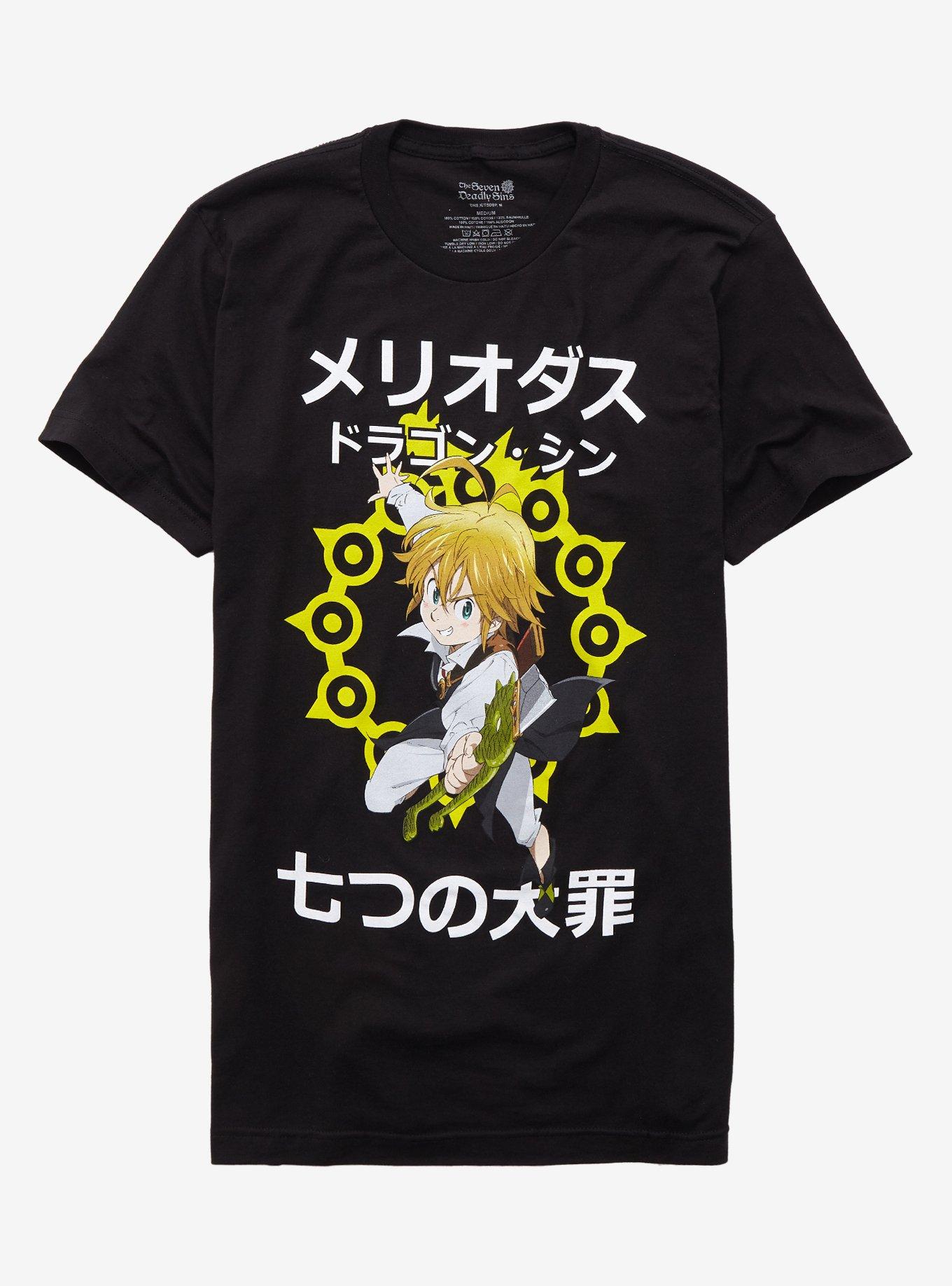 The Seven Deadly Sins Wrath T-Shirt, BLACK, hi-res