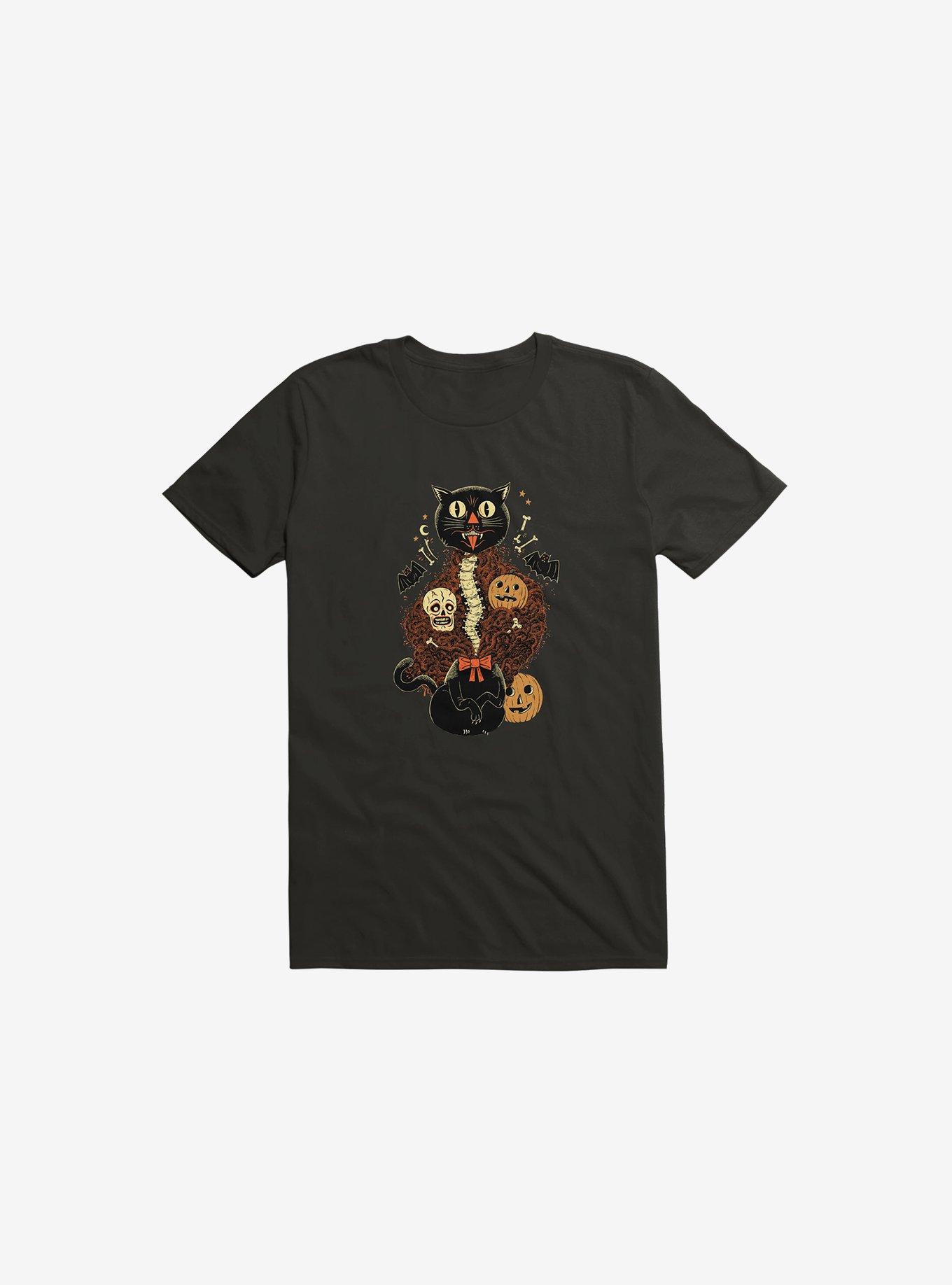 Confetti Cat T-Shirt, BLACK, hi-res
