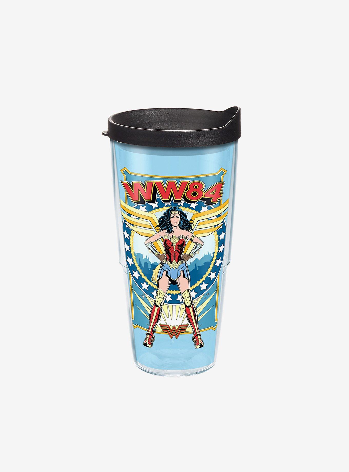 DC Comics Wonder Woman Retro 24oz Classic Tumbler With Lid