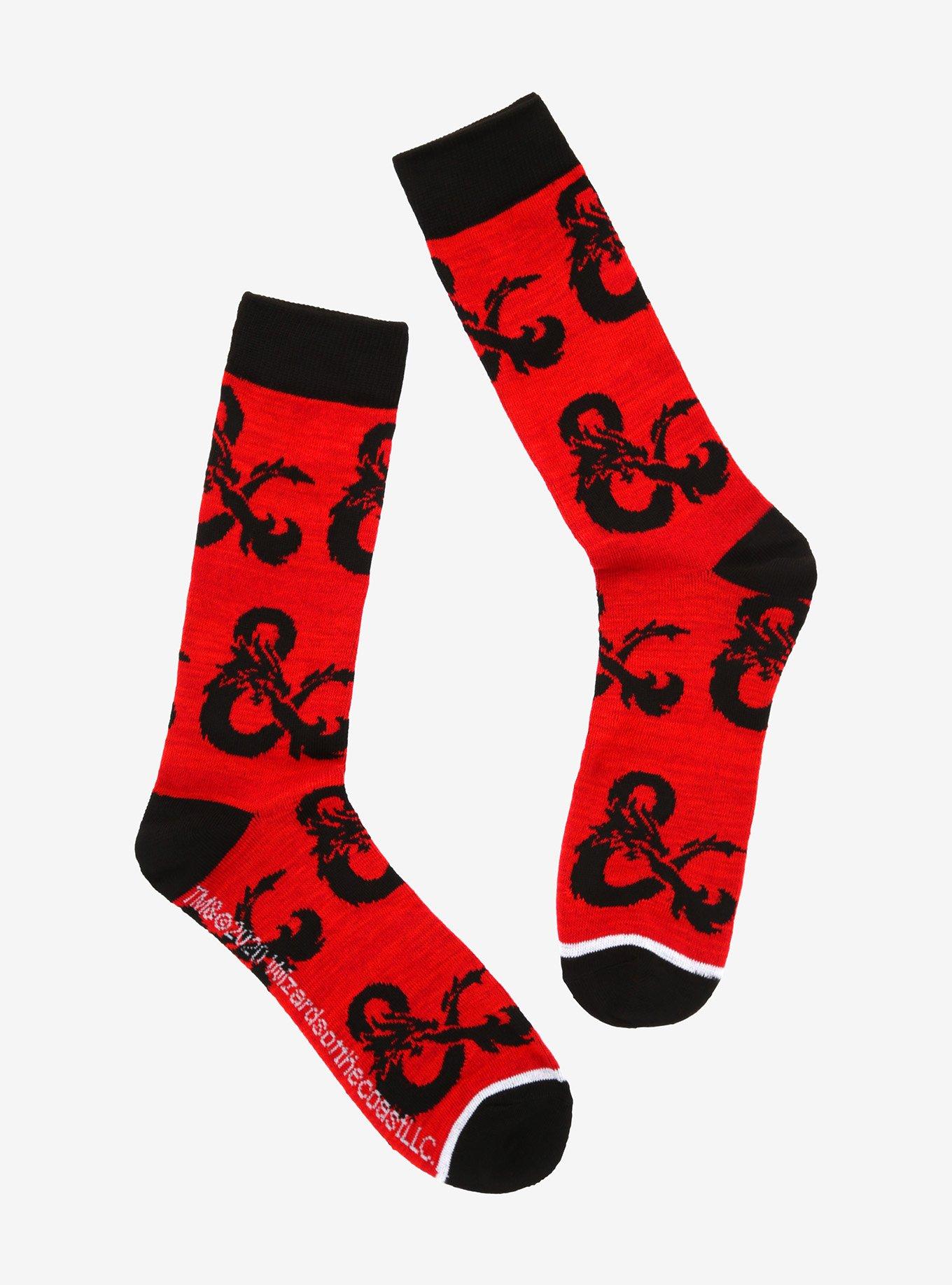 Dungeons & Dragons Ampersand Logo Crew Socks, , hi-res