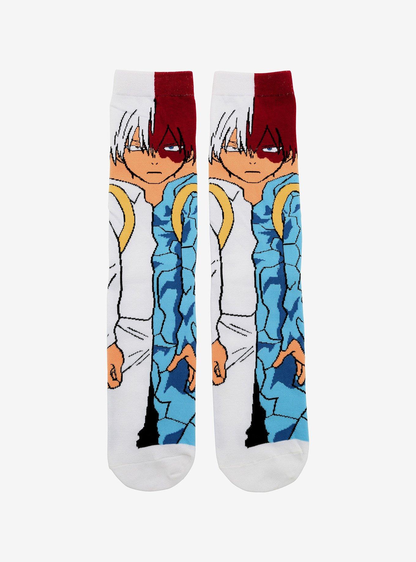 My Hero Academia Todoroki Crew Socks, , hi-res