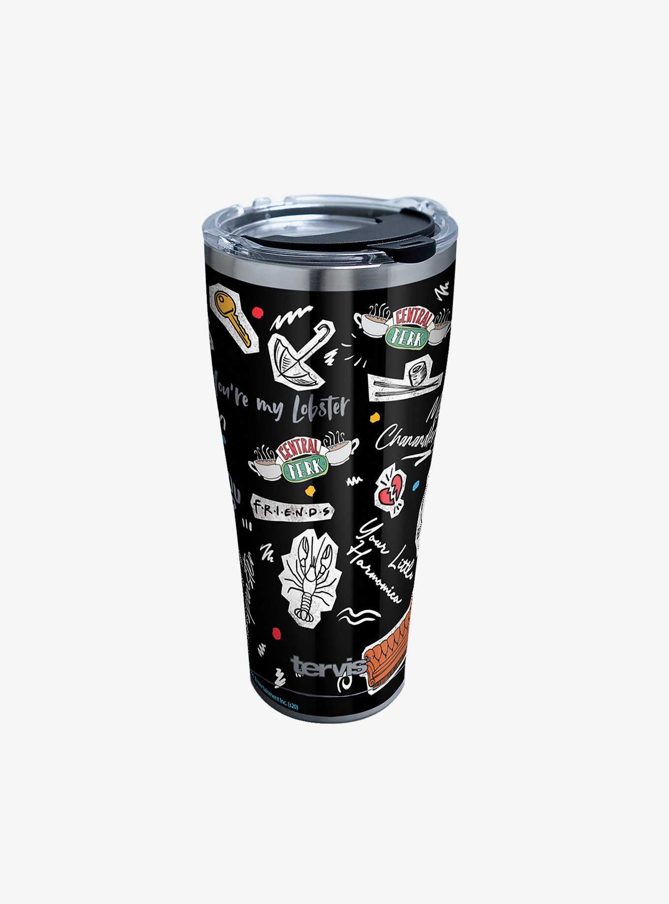 Friends Collage 30oz Stainless Steel Tumbler With Lid, , hi-res