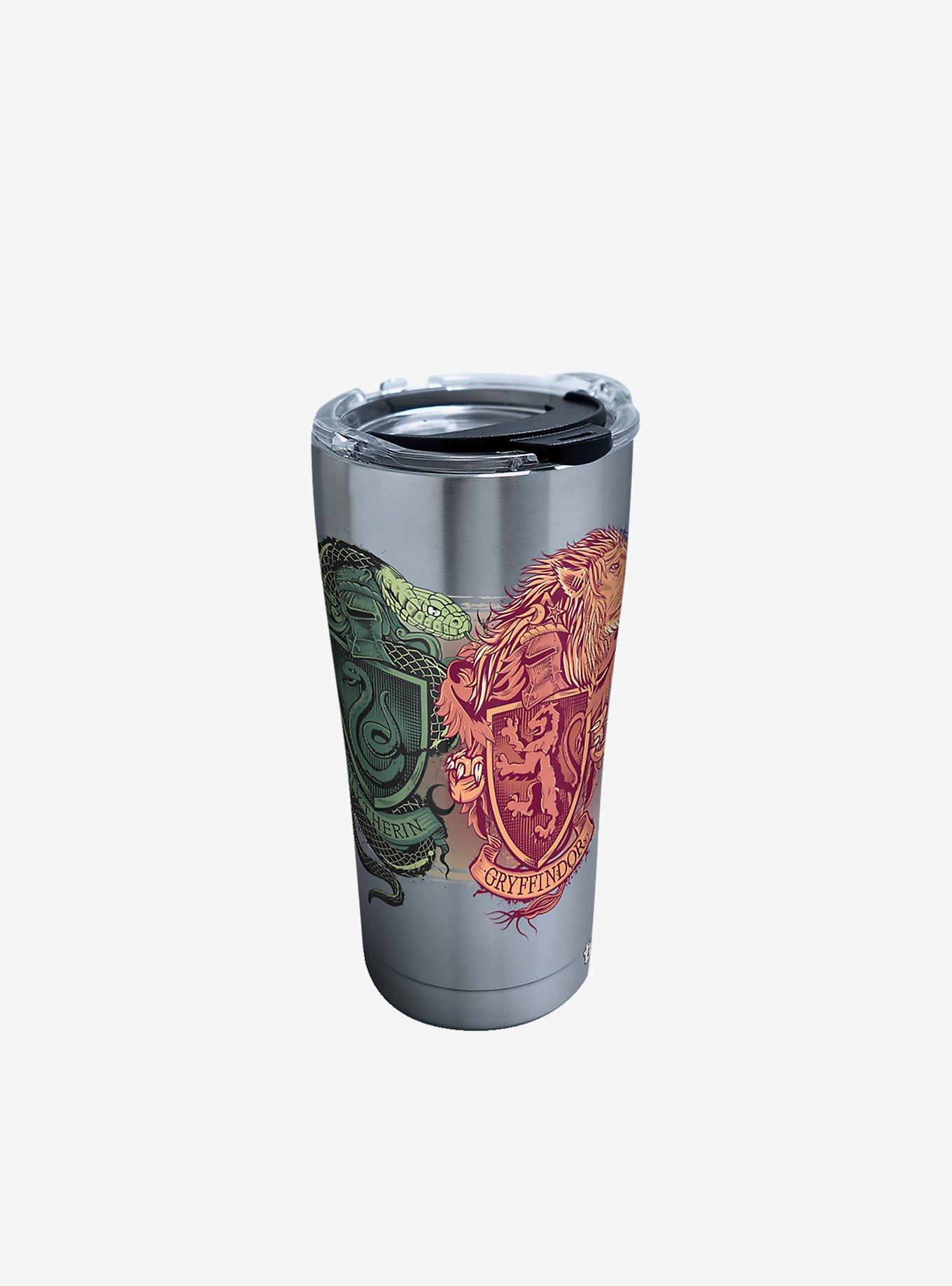 Harry Potter Illustrated Crests 20oz Stainless Steel Tumbler With Lid, , hi-res