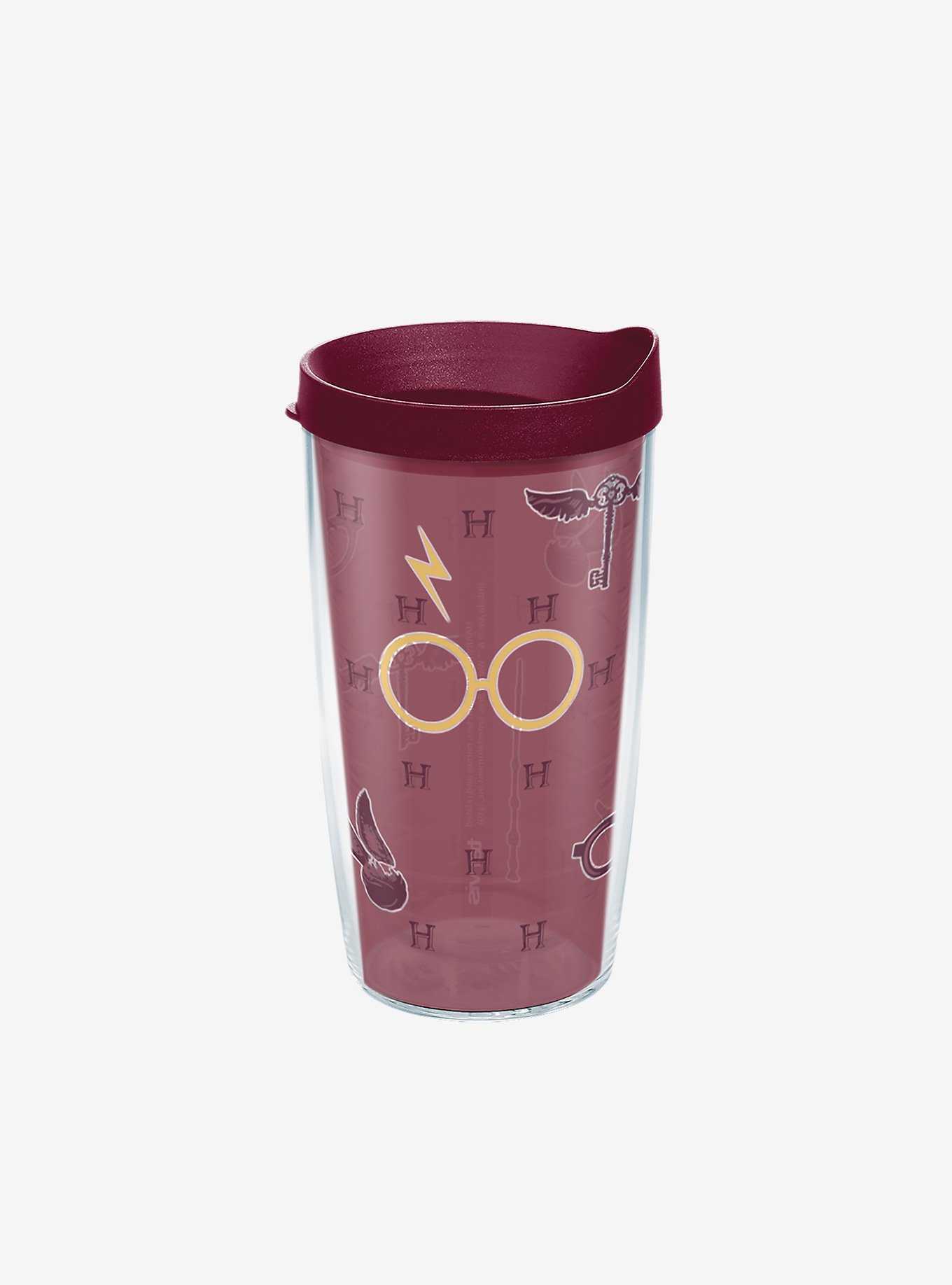 Harry Potter Maroon and Gold Glasses 16oz Classic Tumbler With Lid, , hi-res