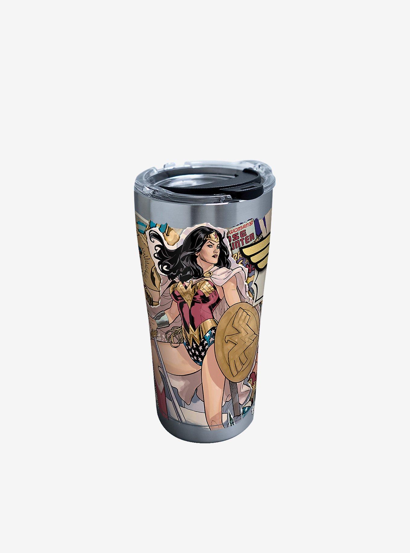 DC Comics Wonder Woman Lineage 20oz Stainless Steel Tumbler With Lid ...