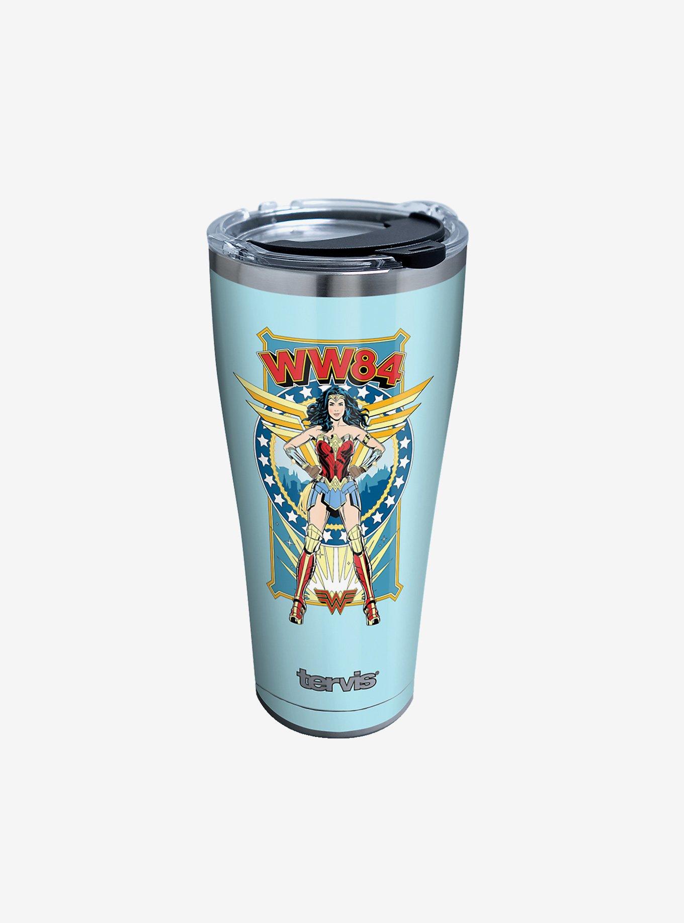 DC Comics Wonder Woman Retro 30oz Stainless Steel Tumbler With Lid, , hi-res