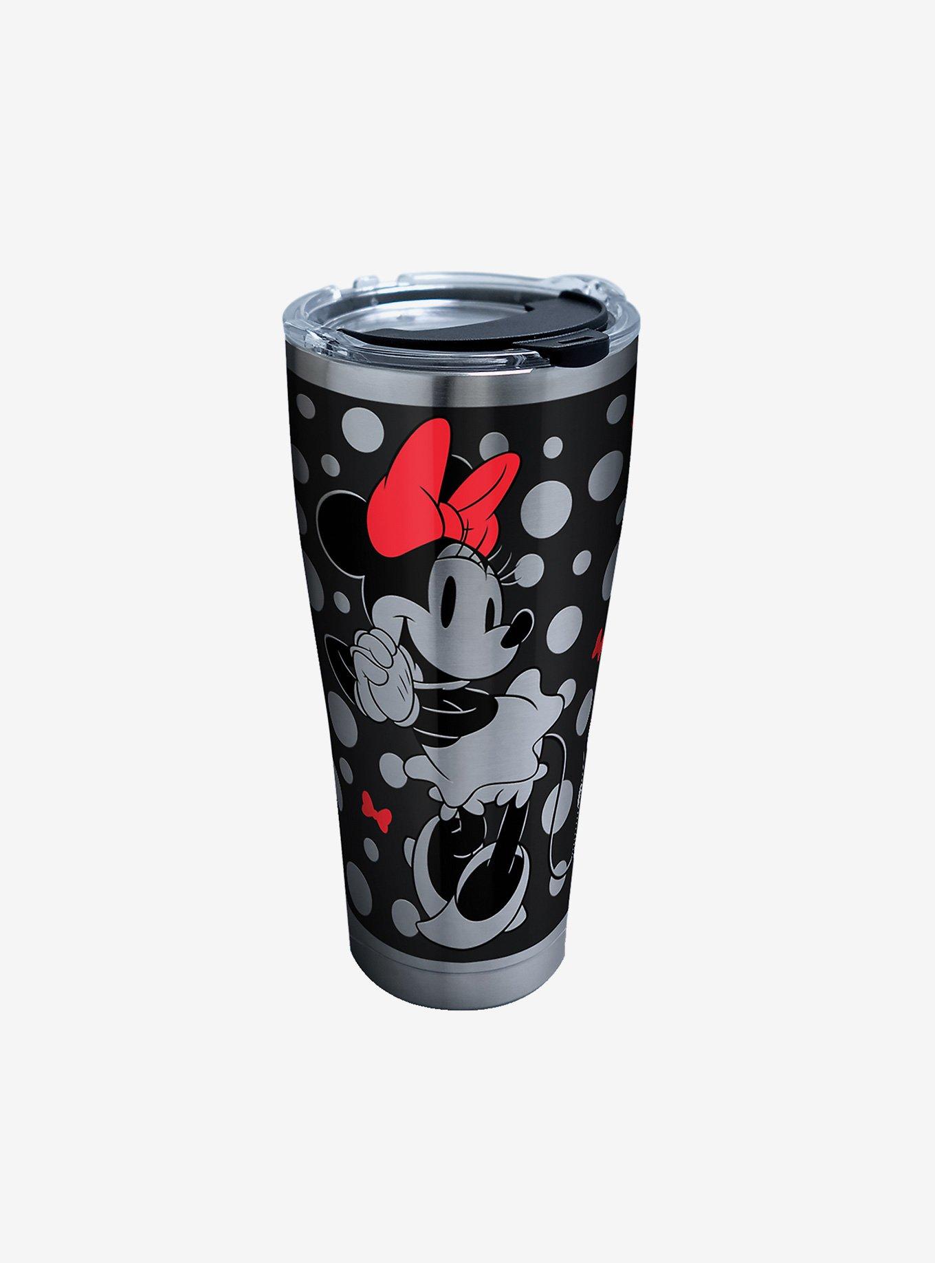 Disney Minnie Mouse Silver 30oz Stainless Steel Tumbler With Lid, , hi-res