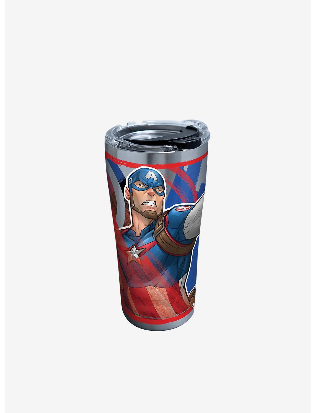Marvel Captain America Iconic 20oz Stainless Steel Tumbler With Lid, , hi-res