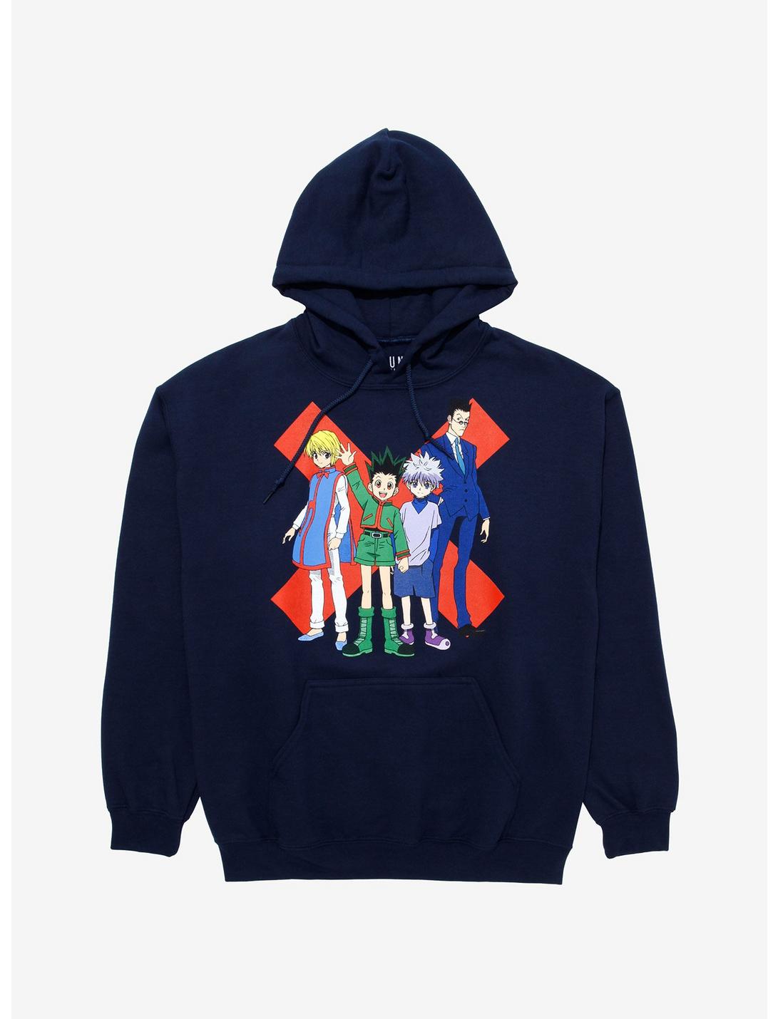 Hunter x Hunter Group X Hoodie - BoxLunch Exclusive, NAVY, hi-res