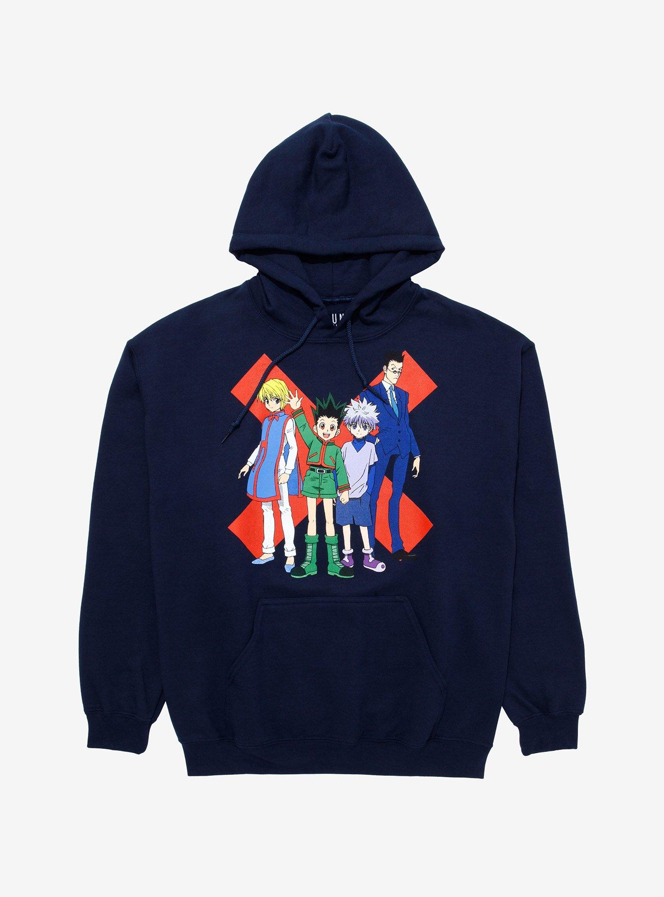 Hunter x Hunter Group X Hoodie - BoxLunch Exclusive, NAVY, hi-res