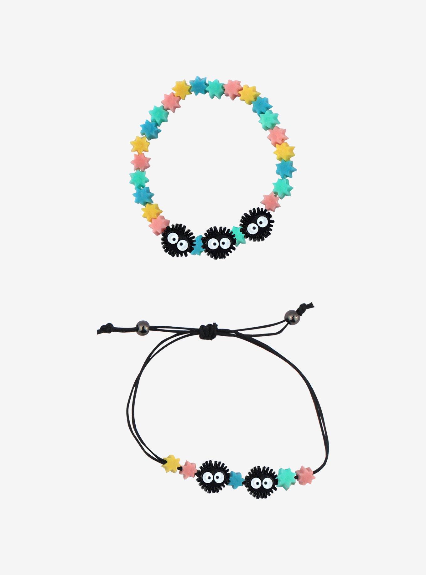 Studio Ghibli Spirited Away Soot Sprites & Candy Stars Bracelet Set, , hi-res