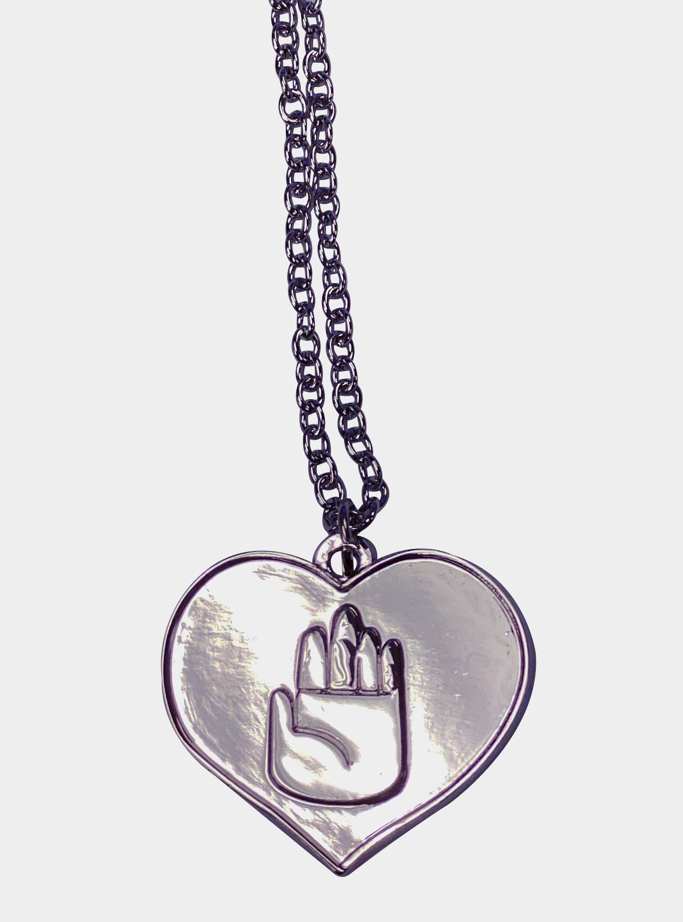 JoJo's Bizarre Adventure Jotaro Hand Heart Necklace, , hi-res