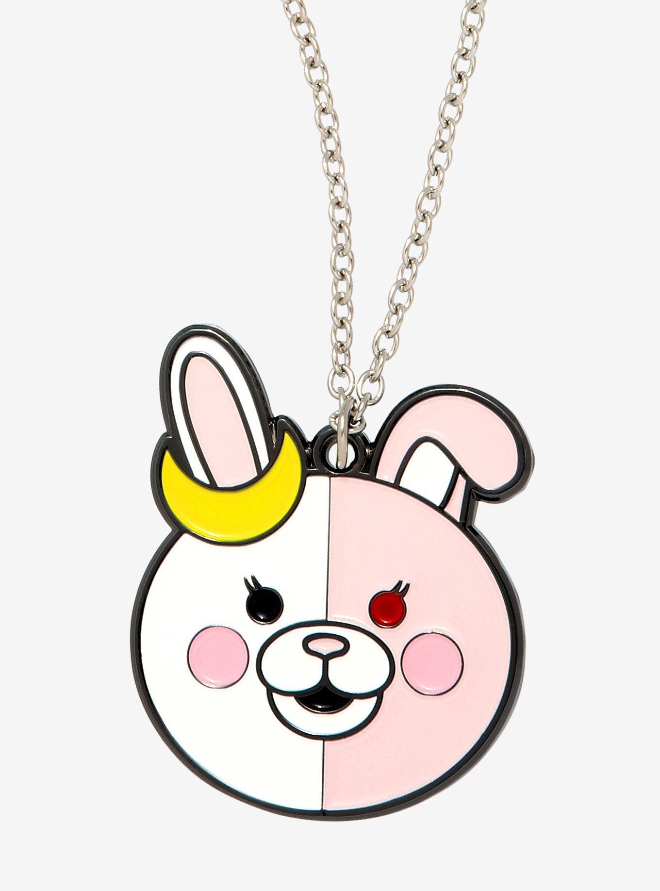 Danganronpa 3: The End Of Hope's Peak High School Monomi Face Necklace, , hi-res