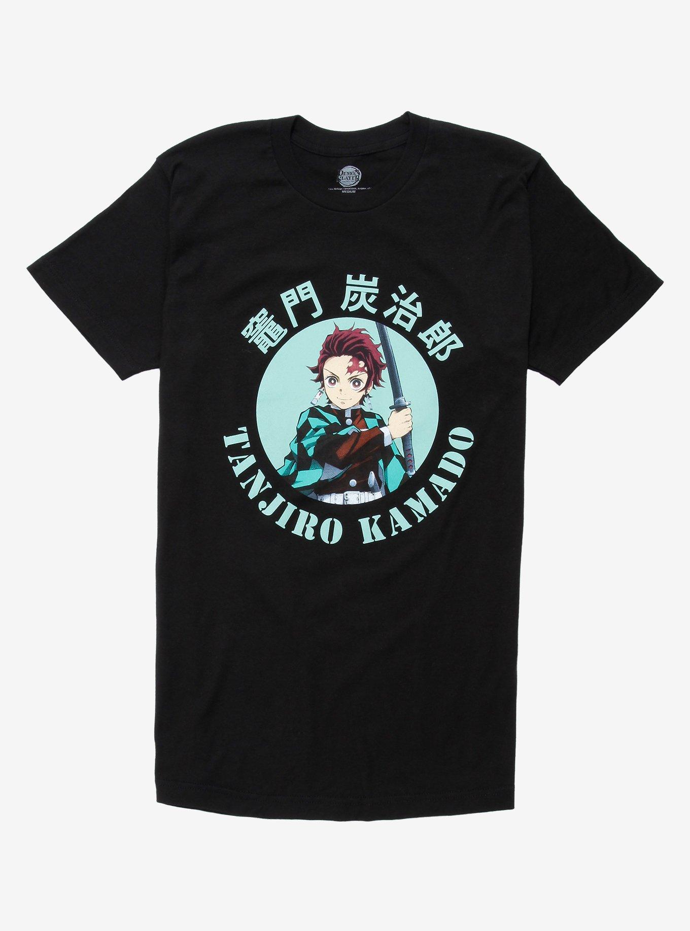 Demon Slayer: Kimetsu no Yaiba Tanjiro Kamado T-Shirt - BoxLunch Exclusive, BLACK, hi-res