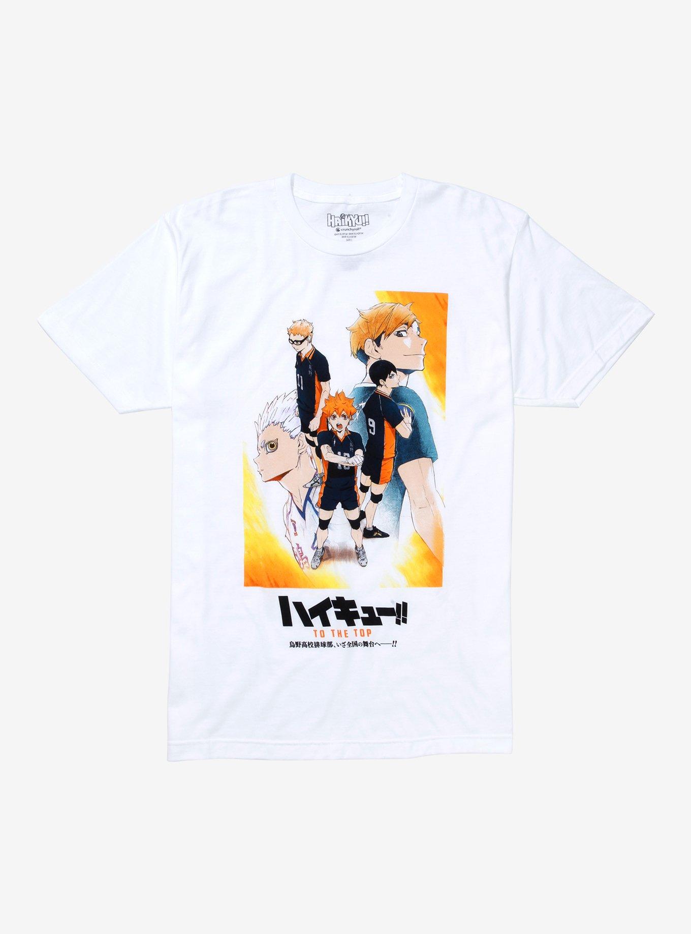 Haikyu!! To the Top Group Shot T-Shirt, WHITE, hi-res