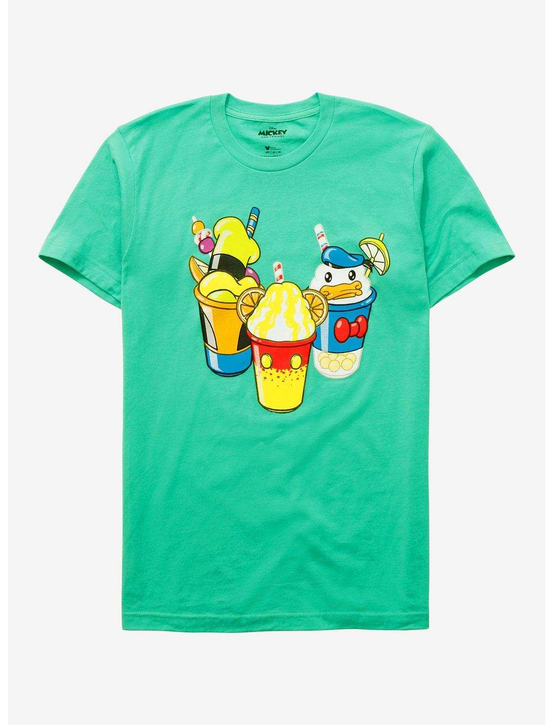 Disney Mickey Mouse & Friends Smoothies T-Shirt - BoxLunch Exclusive, MINT GREEN, hi-res