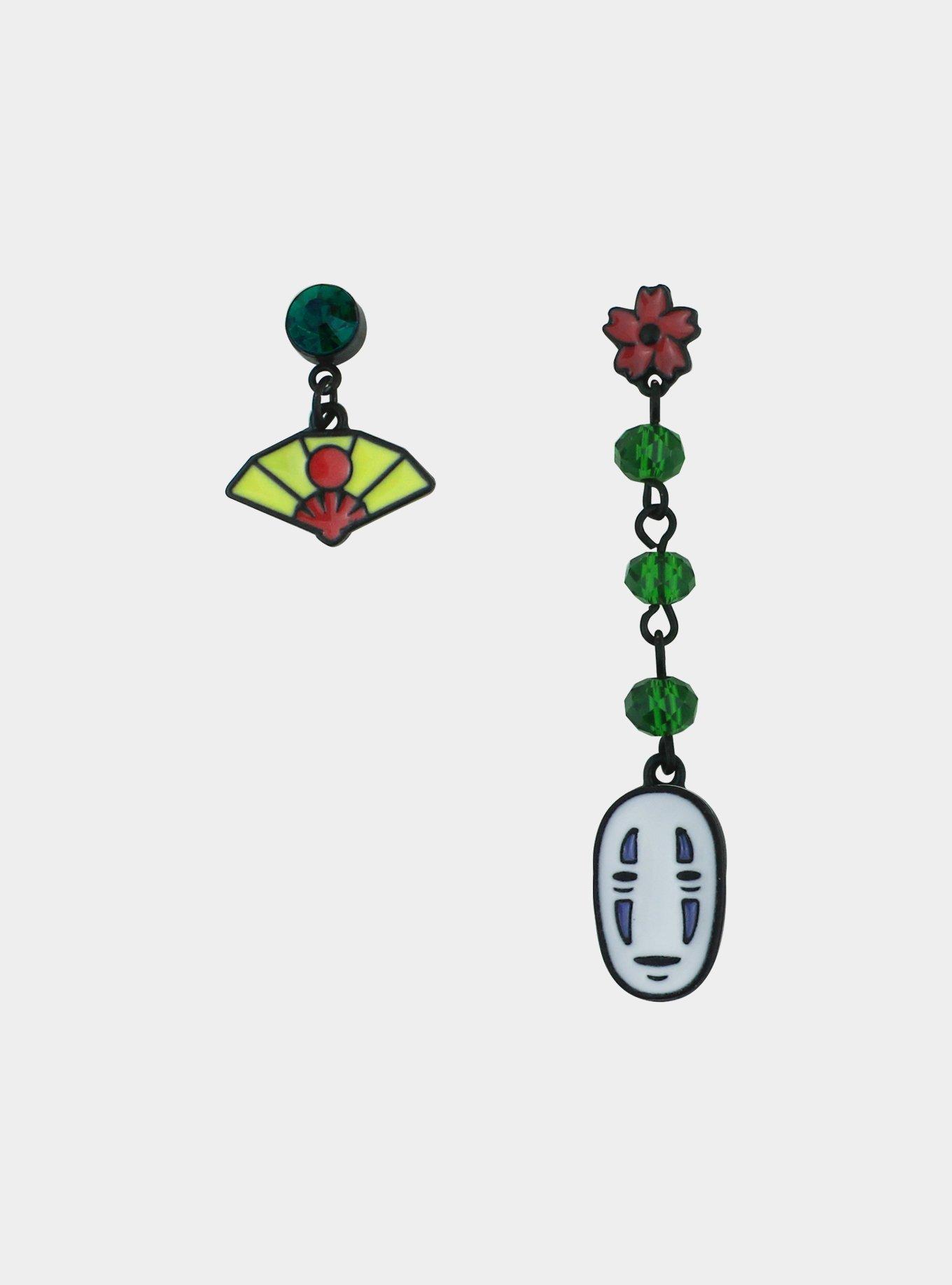 Studio Ghibli Spirited Away No-Face Mismatch Earrings, , hi-res