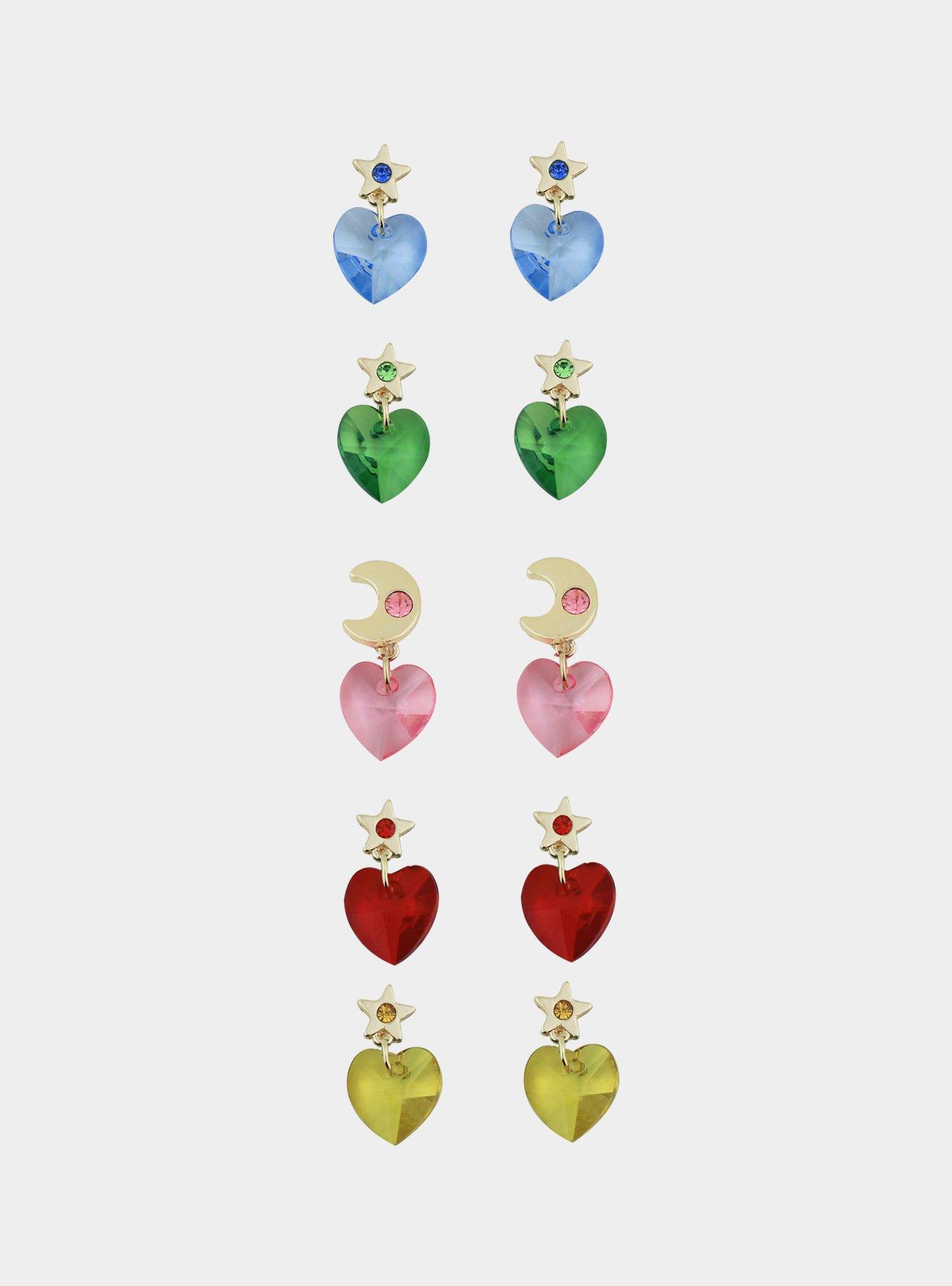 Sailor Moon Crystal Heart Dangle Earring Set, , hi-res