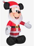 Disney Mickey Mouse Mickey With Santa Beard Small Airblown, , hi-res