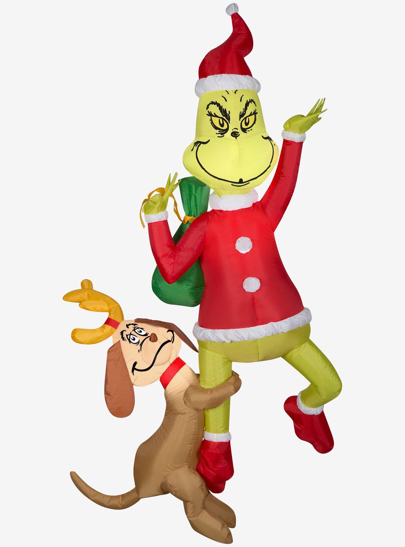 Grinch Hanging Grinch With Max Airblown, , hi-res