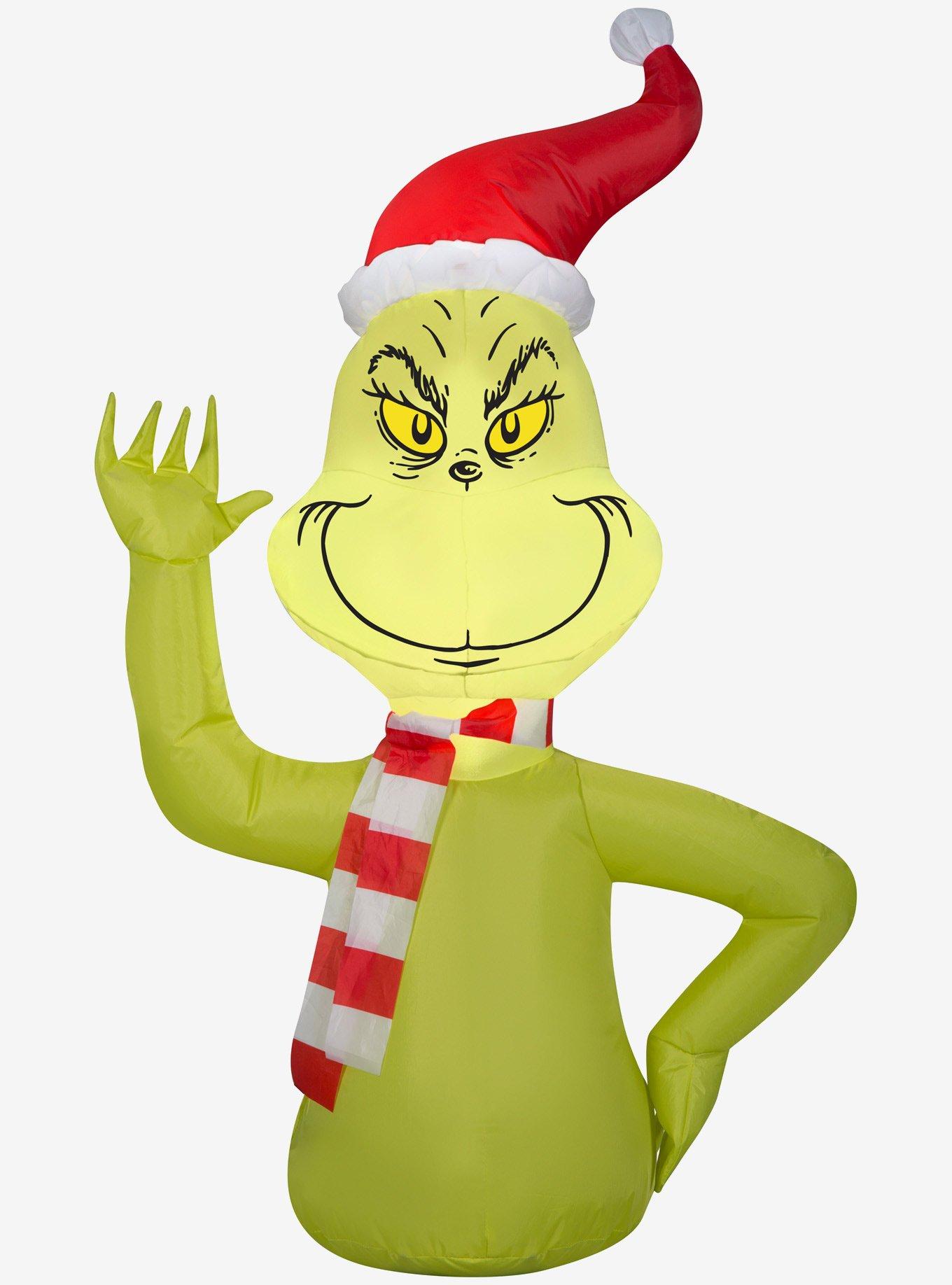 Grinch With Scarf Car Buddy Airblown, , hi-res