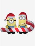 Minions Carrying Candy Cane Scene Medium Airblown, , hi-res