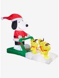Peanuts Snoopy Snoopy Sled Scene Airblown, , hi-res