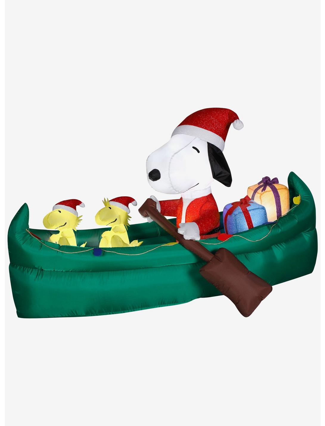 Peanuts Snoopy Snoopy With Presents In Canoe Large Airblown, , hi-res