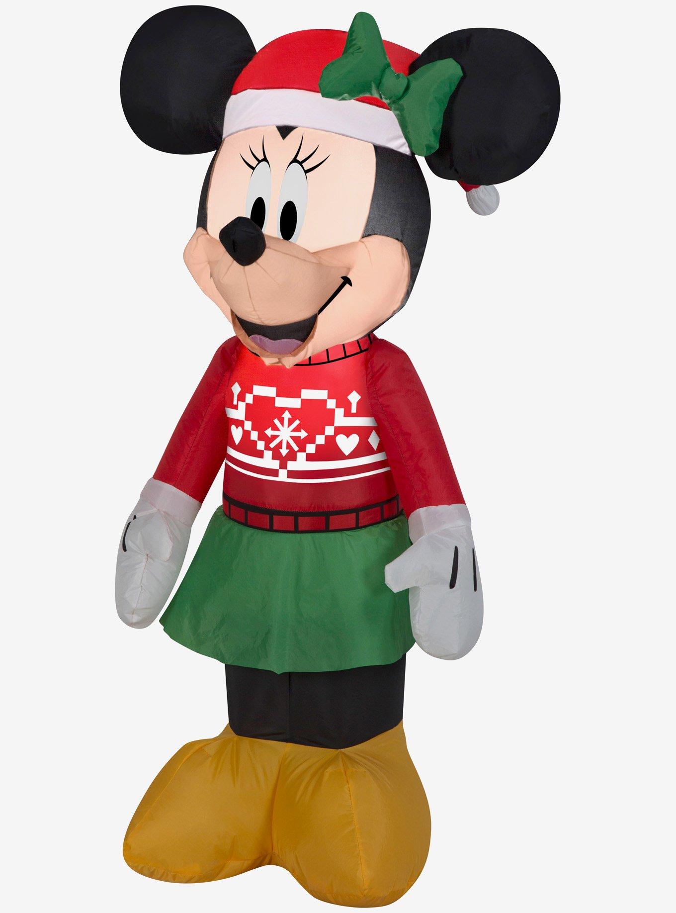 Disney Minnie Mouse Minnie In Ugly Sweater Small Airblown, , hi-res