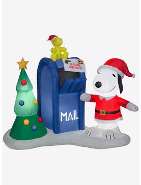 Peanuts Snoopy Snoopy And Woodstock With Mailbox Scene Large Airblown, , hi-res