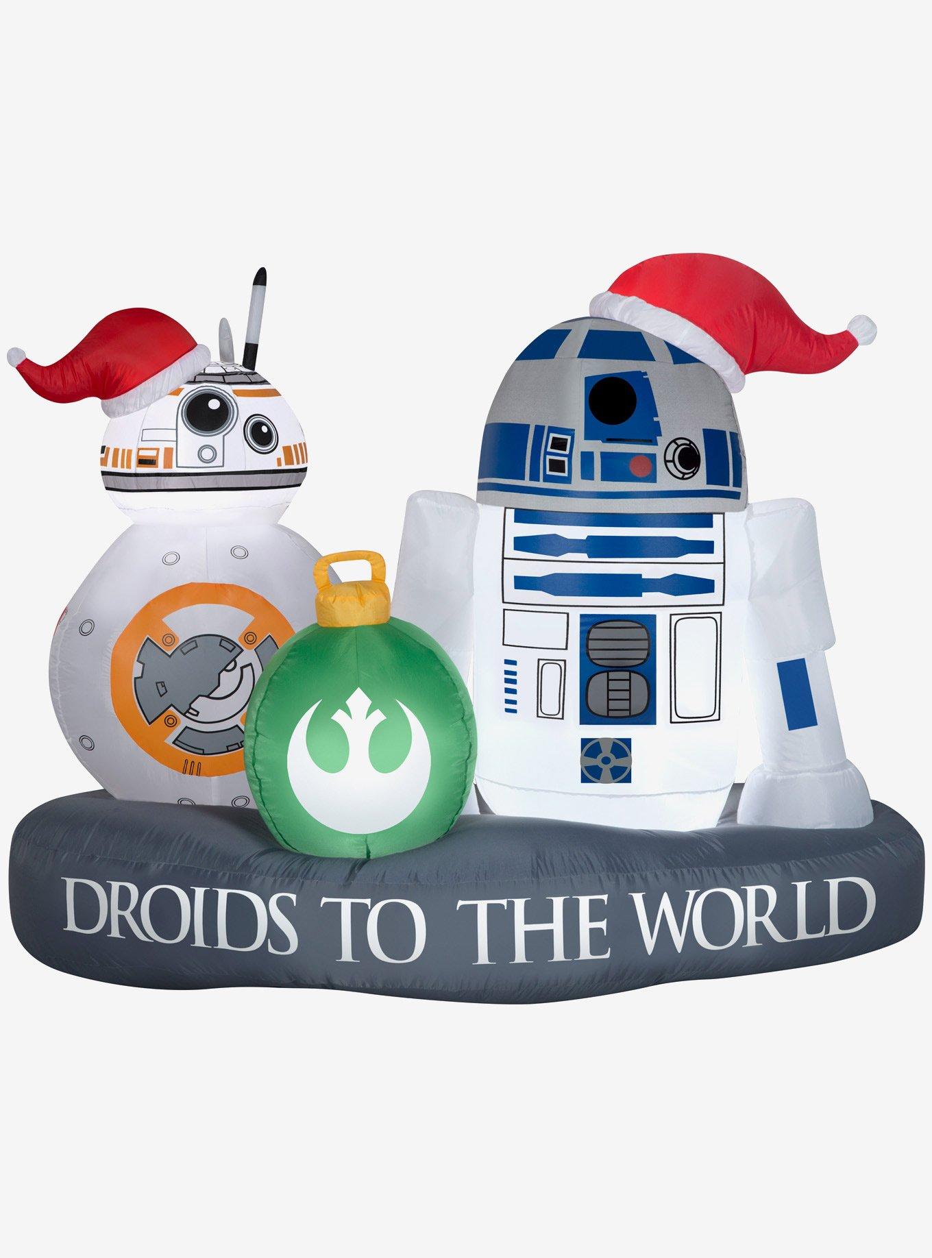 Star Wars Stylized R2-D2 And Bb-8 Droid To The World Scene Airblown, , hi-res