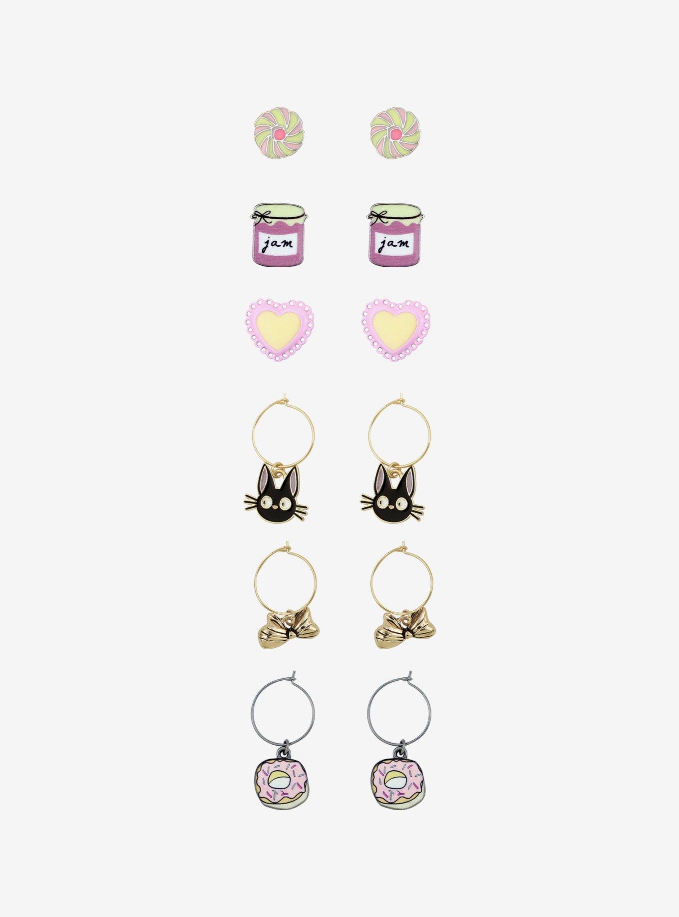 Studio Ghibli Kiki's Delivery Service Bakery Stud & Hoop Earring Set, , hi-res