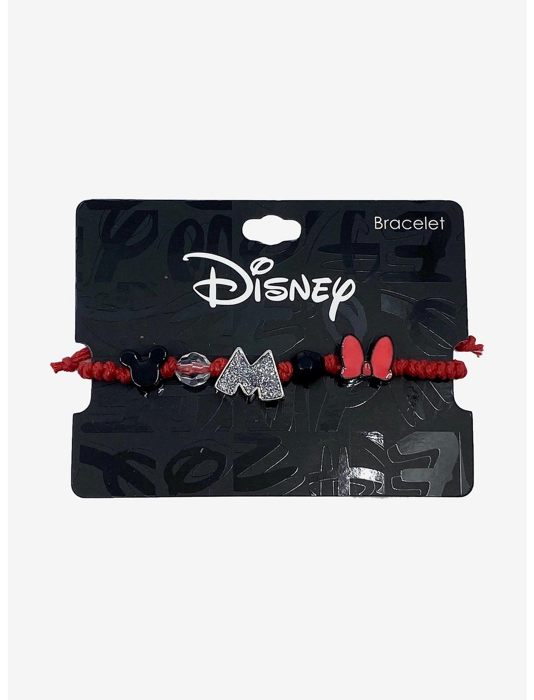 Disney Mickey Mouse & Minnie Mouse Icon Cord Bracelet, , hi-res
