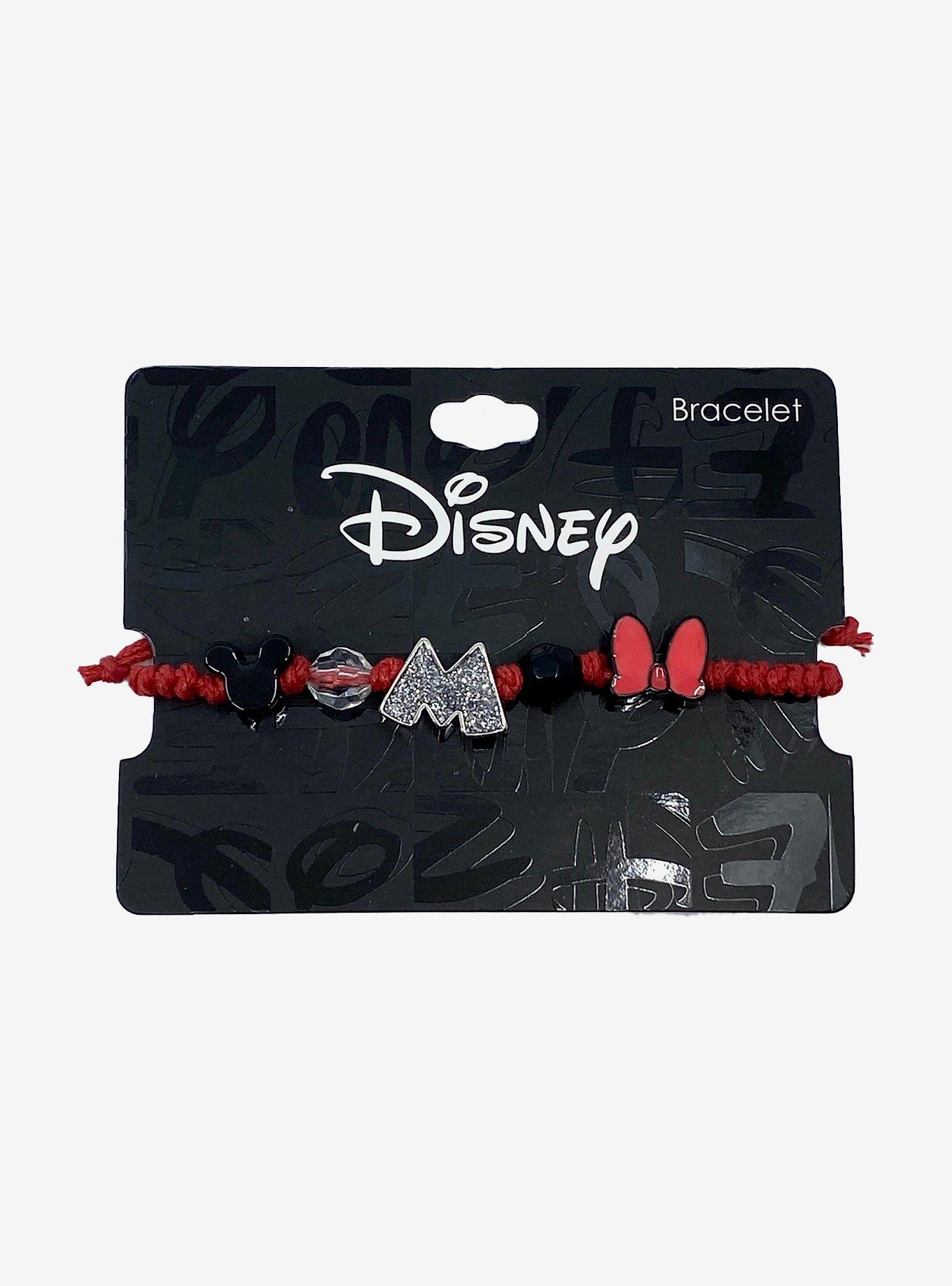 Disney Mickey Mouse & Minnie Mouse Icon Cord Bracelet, , hi-res