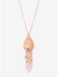 Disney Beauty And The Beast Rose Crystal Necklace, , hi-res