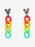 Disney Mickey Mouse Rainbow Chain Earrings, , hi-res