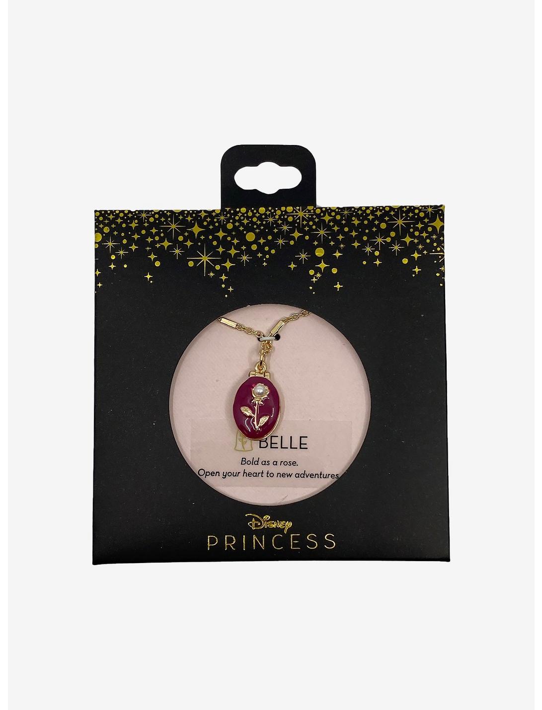 Disney Beauty And The Beast Belle Rose Locket Necklace | Hot Topic