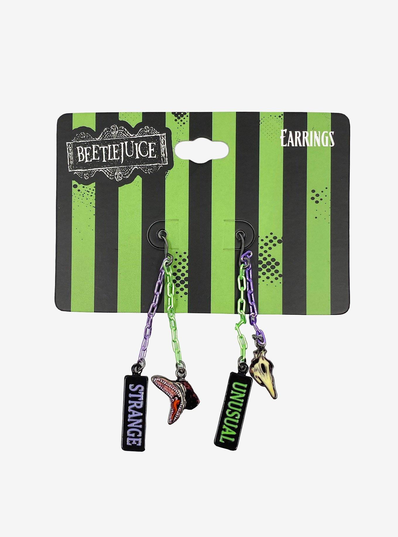 Beetlejuice Strange Unusual Maitlands Drop Earrings, , hi-res